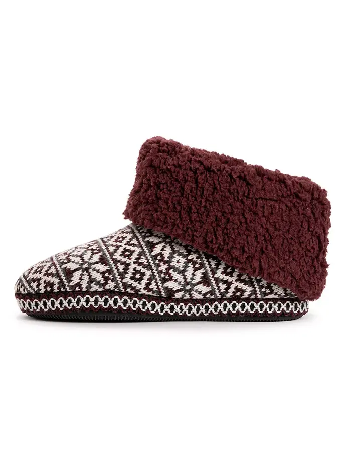 Женские тапочки-угги Melinda Cuff Muk Luks — изображение 2 из 3, красный