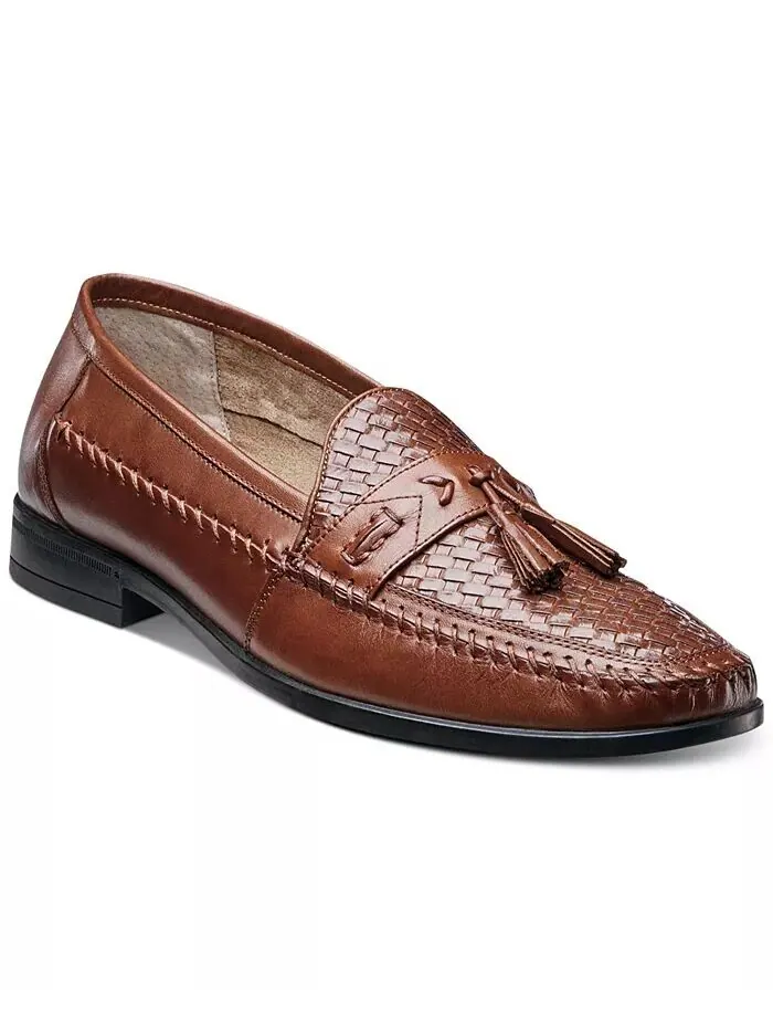 Мужские мокасины Strafford Woven Tassel Nunn Bush — изображение 1 из 7, коричневый