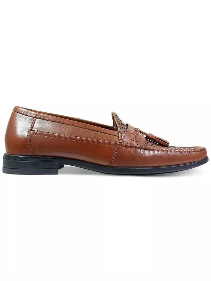 Мужские мокасины Strafford Woven Tassel Nunn Bush — изображение 2 из 7, коричневый