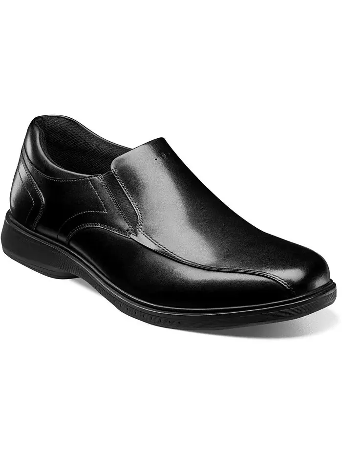 Мужские мокасины Kore Pro Bicycle Toe Slip-On с технологией Comfort Nunn Bush — изображение 1 из 7, черный