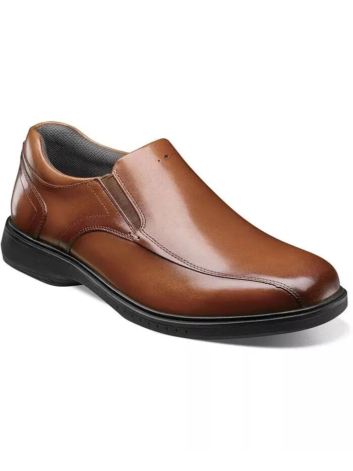 Мужские мокасины Kore Pro Bicycle Toe Slip-On с технологией Comfort Nunn Bush — изображение 1 из 7, коричневый