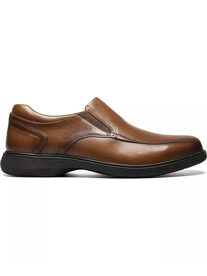Мужские мокасины Kore Pro Bicycle Toe Slip-On с технологией Comfort Nunn Bush — изображение 2 из 7, коричневый