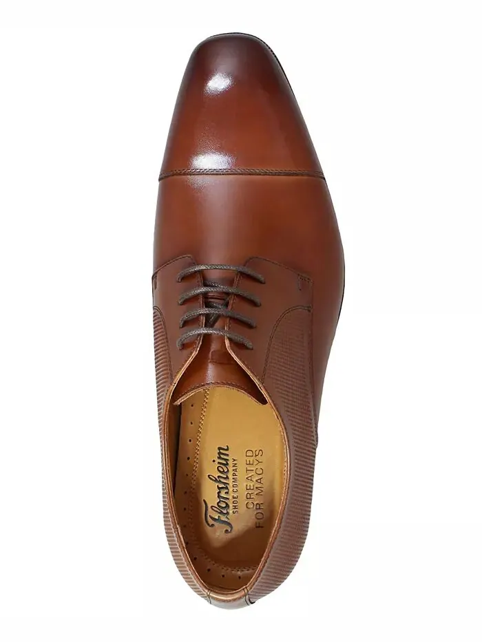 Мужские оксфорды Calipa Cap-Toe Florsheim — изображение 3 из 8, коричневый