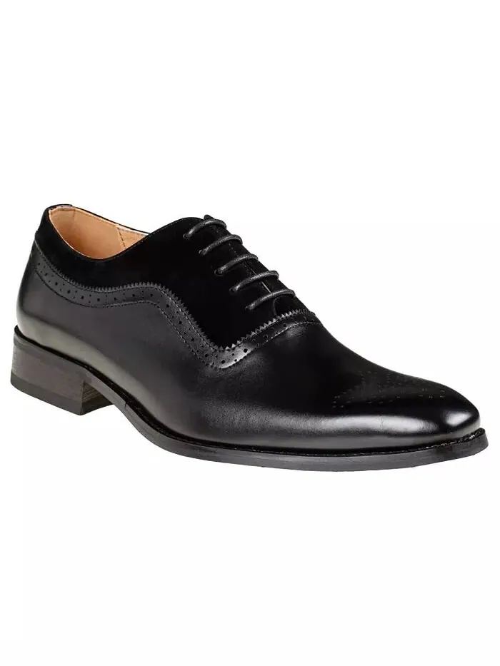 Мужские туфли на шнуровке с медальоном на носке Gino Vitale