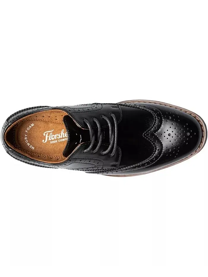 Оксфорды Little Boys Rucci Junior с крылышками Florsheim — изображение 4 из 5, черный