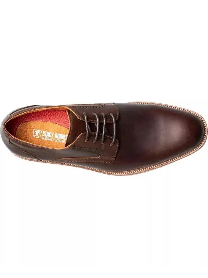 Мужские оксфорды Wescott Plain Toe Stacy Adams — изображение 6 из 15, коричневый