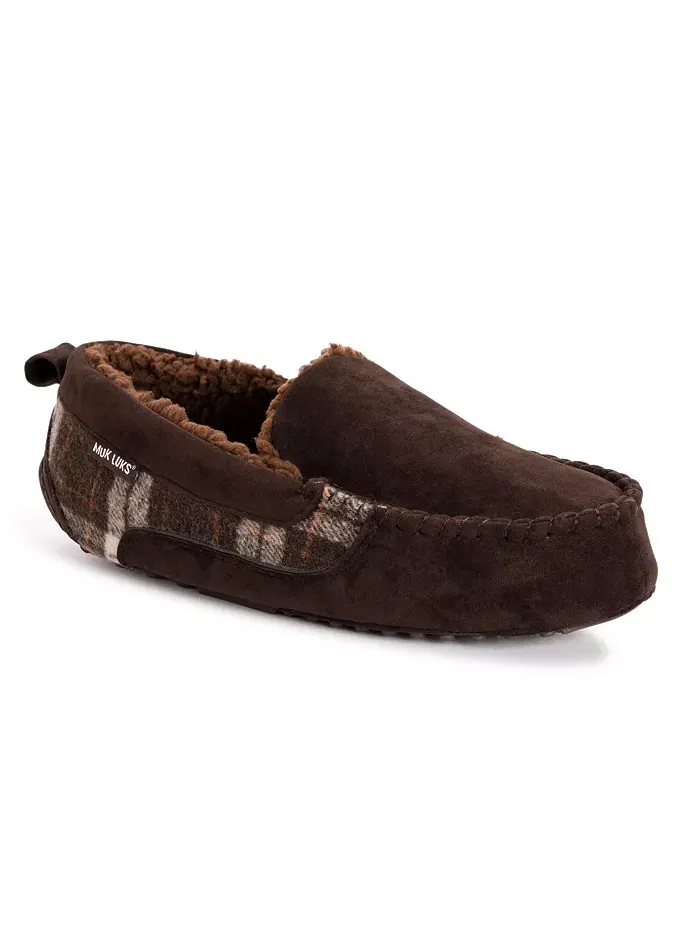 Мужские мокасины-тапочки Emmett MUK LUKS — изображение 1 из 6, коричневый