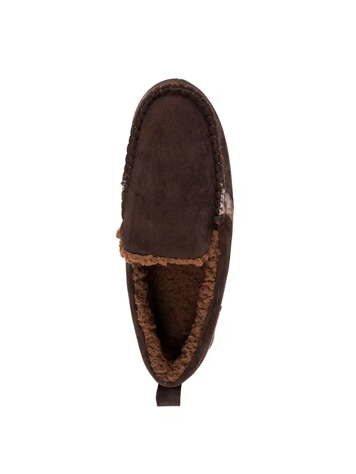 Мужские мокасины-тапочки Emmett MUK LUKS — изображение 3 из 6, коричневый