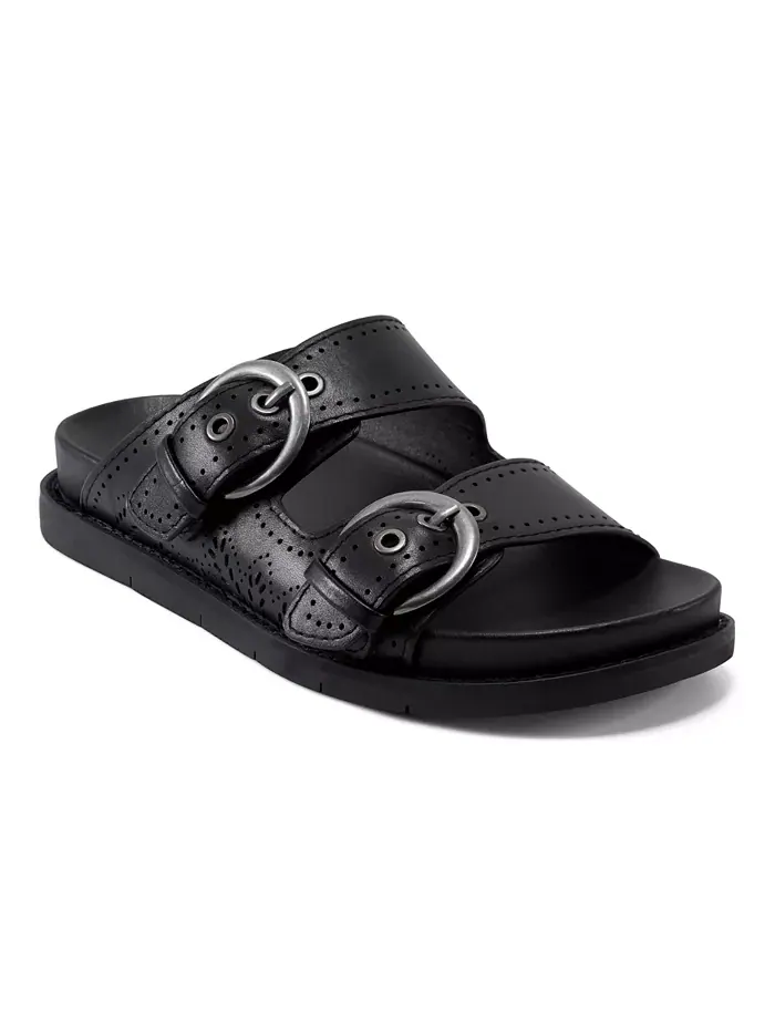Женские сандалии Francii Double Band Flat Slip-On Earth