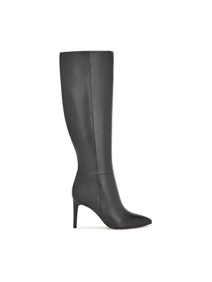 Женские сапоги Richy на высоком каблуке с широким голенищем Nine West — изображение 2 из 5, черный