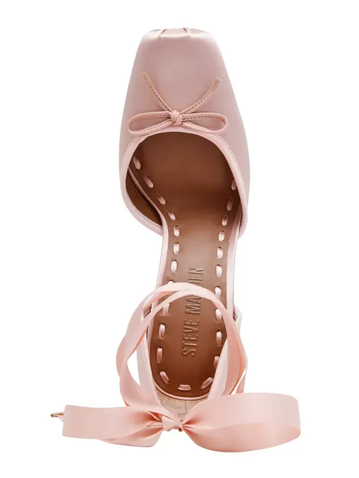 Женские балетки Larina на шнуровке с высоким каблуком Steve Madden — изображение 4 из 6, черный