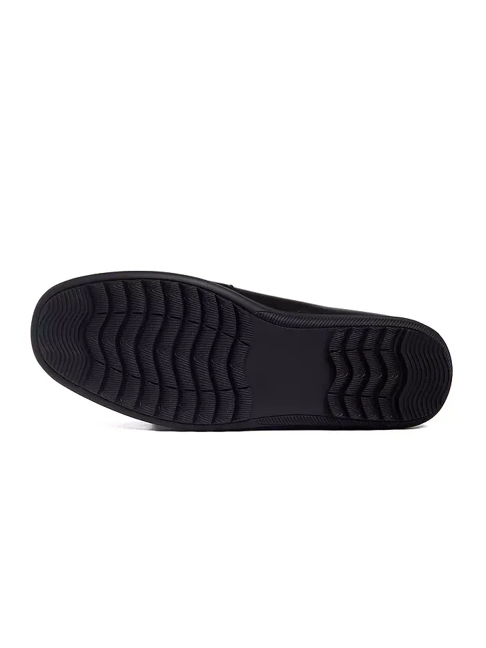 Мужские лоферы Elliot Road с технологией Hands-Free Slip On и пряжкой Marc Joseph New York — изображение 4 из 8, черный