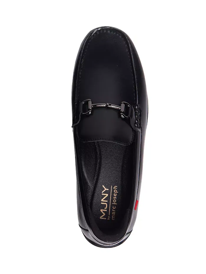 Мужские лоферы Elliot Road с технологией Hands-Free Slip On и пряжкой Marc Joseph New York — изображение 5 из 8, черный