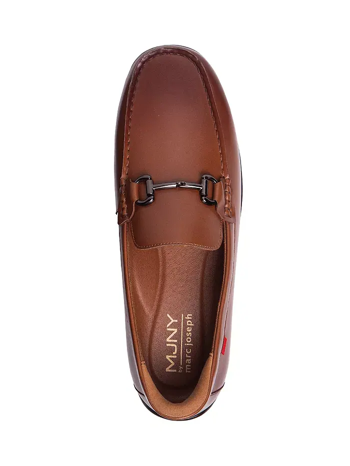 Мужские лоферы Elliot Road с технологией Hands-Free Slip On и пряжкой Marc Joseph New York — изображение 5 из 8, коричневый