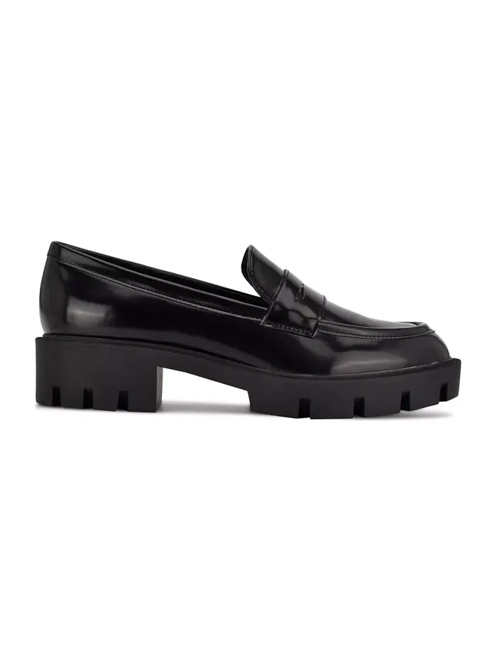 Женские пенни-лоферы Maibel на массивной подошве Nine West — изображение 2 из 5, черный