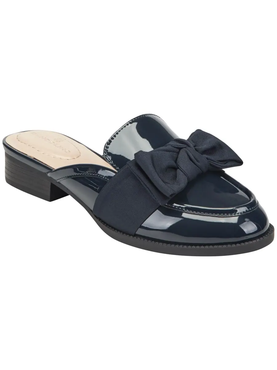 Женские мюли-лоферы Leilani Bow Slip-On Tailored Mule Loafers Bandolino — изображение 1 из 5, темно-синий