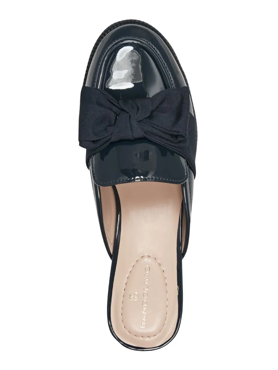 Женские мюли-лоферы Leilani Bow Slip-On Tailored Mule Loafers Bandolino — изображение 4 из 5, темно-синий