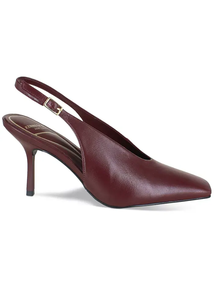 Женские ажурные лодочки на шпильке с ремешком на пятке Kenneth Cole New York — изображение 2 из 8, красный