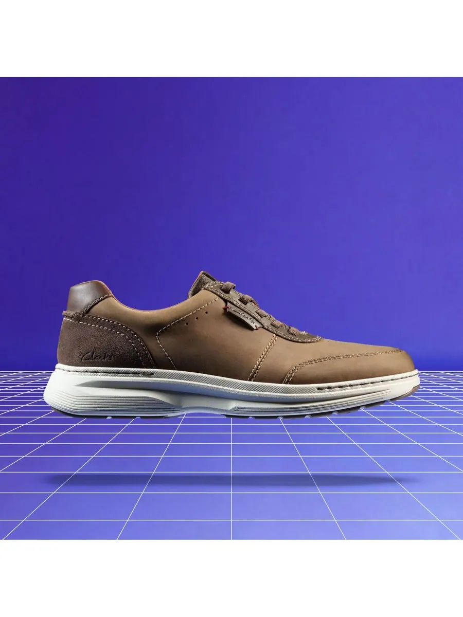 Мужские повседневные кроссовки Craftwell на шнуровке Clarks — изображение 4 из 10, бежевый