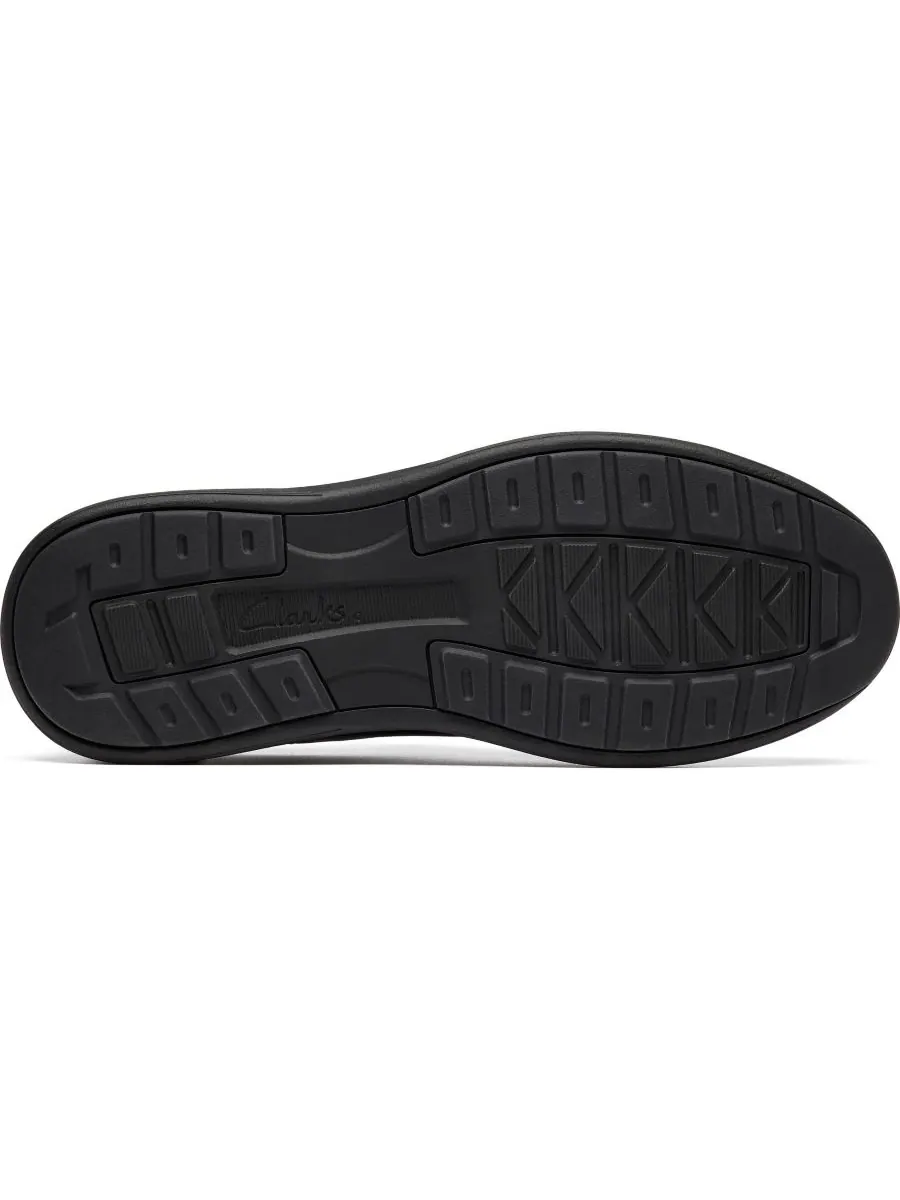 Кроссовки мужские Clarks Craftwell, повседневные, на шнуровке, кожаные — изображение 8 из 8, черный