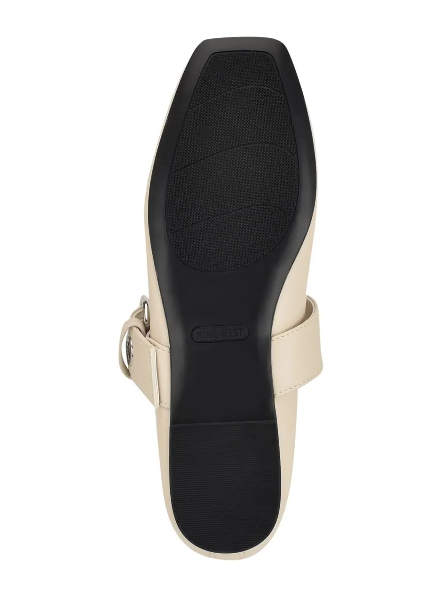 Женские туфли на плоской подошве с квадратным носком Kebba Mary Jane Nine West — изображение 5 из 5, белый