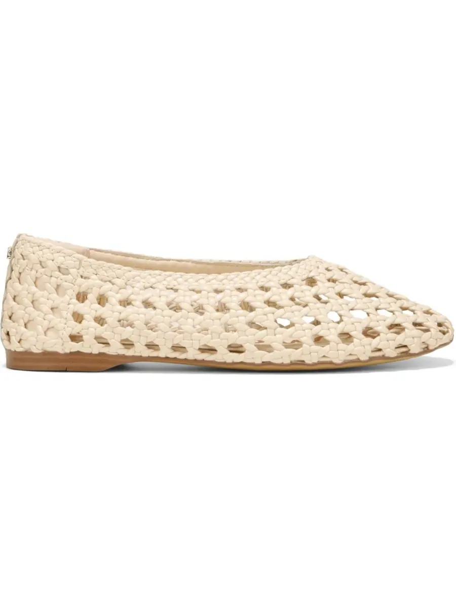 Женские балетки Шира Sam Edelman, айвори — изображение 2 из 5, белый