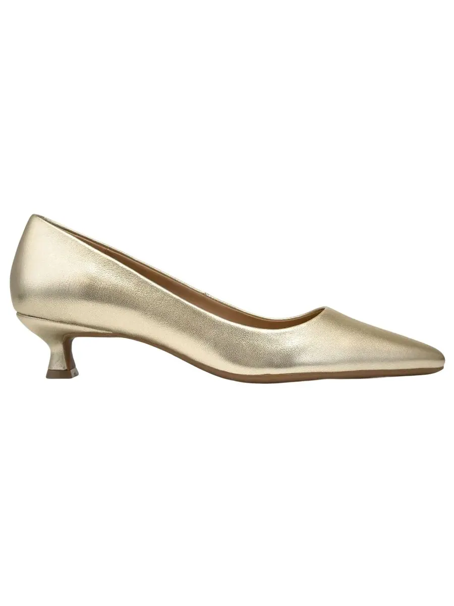 Женские туфли-лодочки Rana на низком каблуке Aerosoles — изображение 2 из 6, золотистый