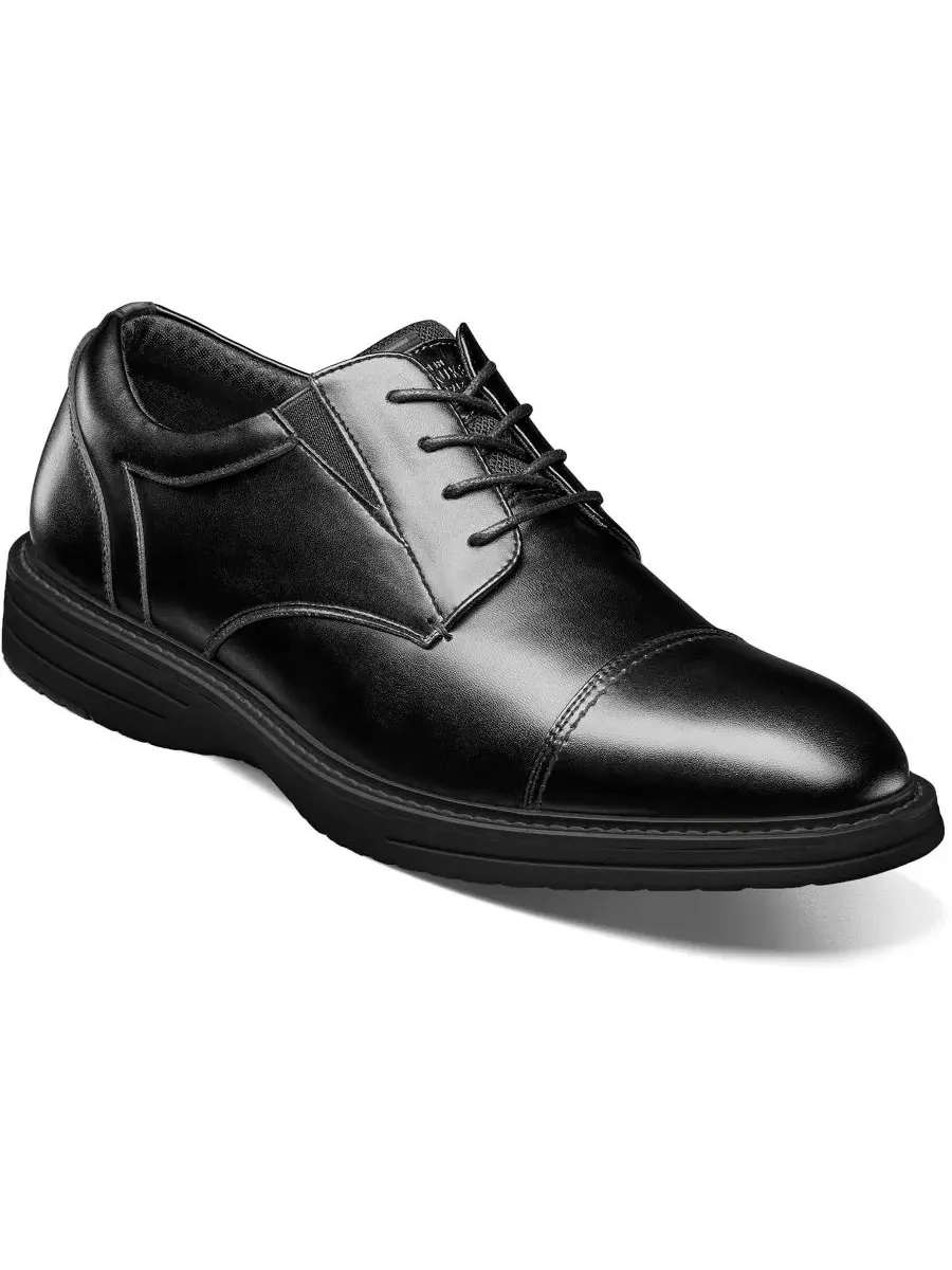 Мужские оксфорды Gates с мыском Cap Toe Nunn Bush — изображение 1 из 7, черный