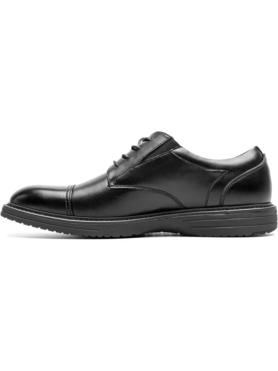 Мужские оксфорды Gates с мыском Cap Toe Nunn Bush — изображение 5 из 7, черный