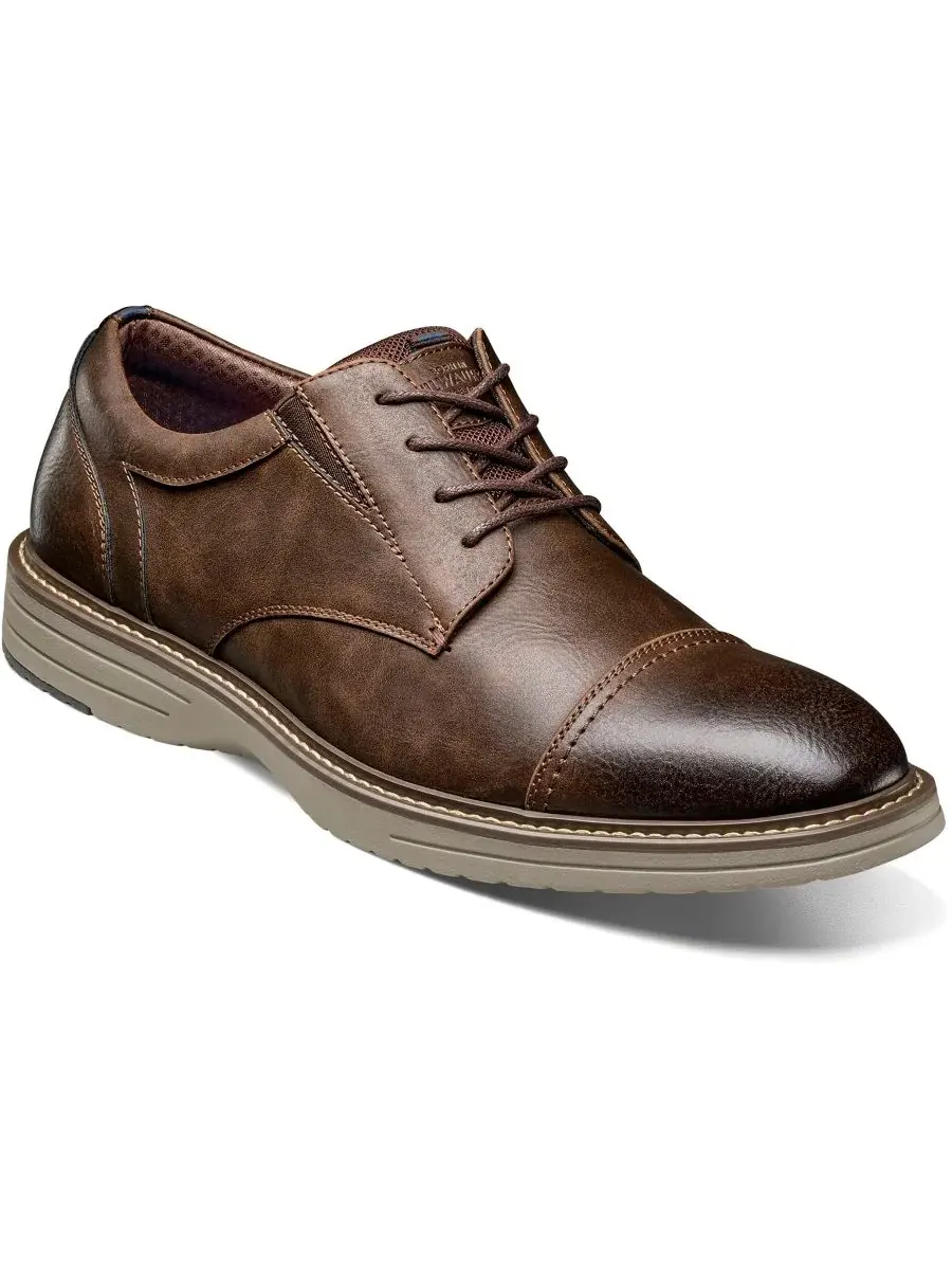 Мужские оксфорды Gates с мыском Cap Toe Nunn Bush — изображение 1 из 7, коричневый мульти