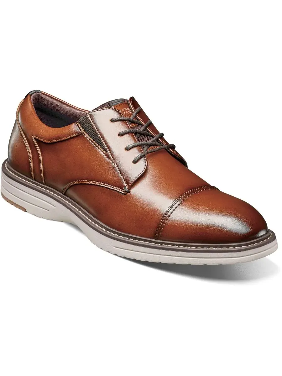 Мужские оксфорды Gates с мыском Cap Toe Nunn Bush — изображение 1 из 7, коньячный мульти