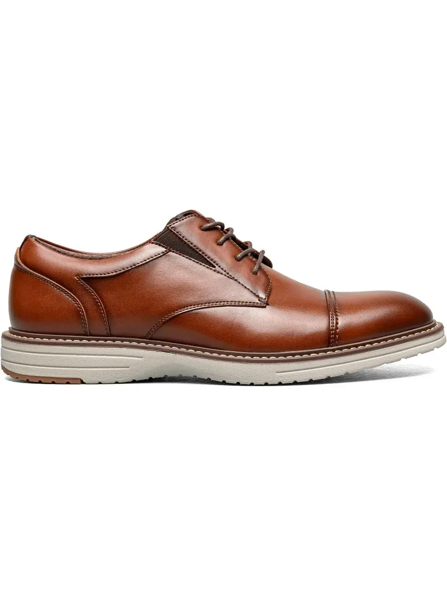 Мужские оксфорды Gates с мыском Cap Toe Nunn Bush — изображение 4 из 7, коньячный мульти