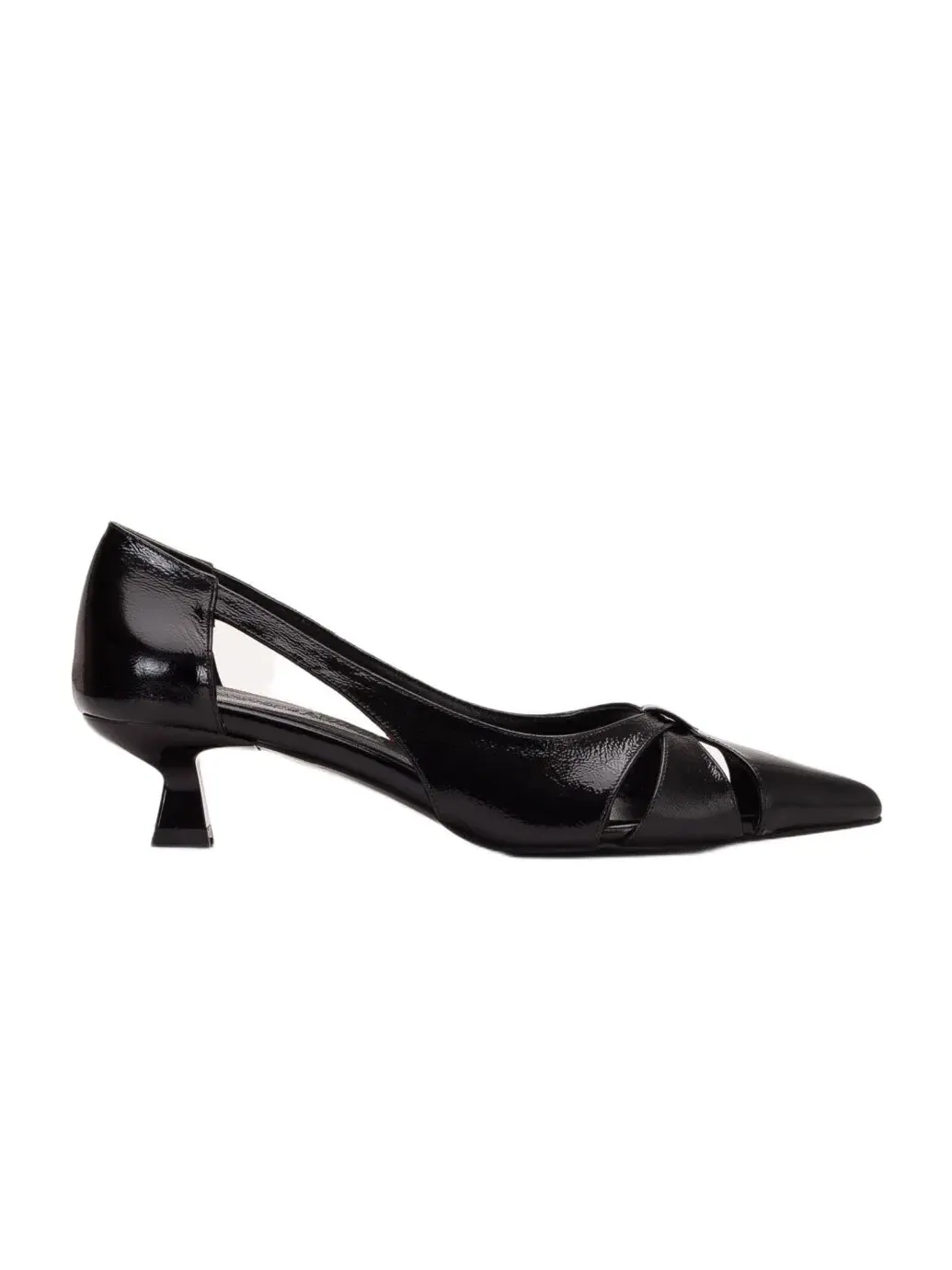 Женские кожаные туфли-лодочки на низком каблуке от Forever and Always Shoes Forever & Always Shoes — изображение 2 из 5