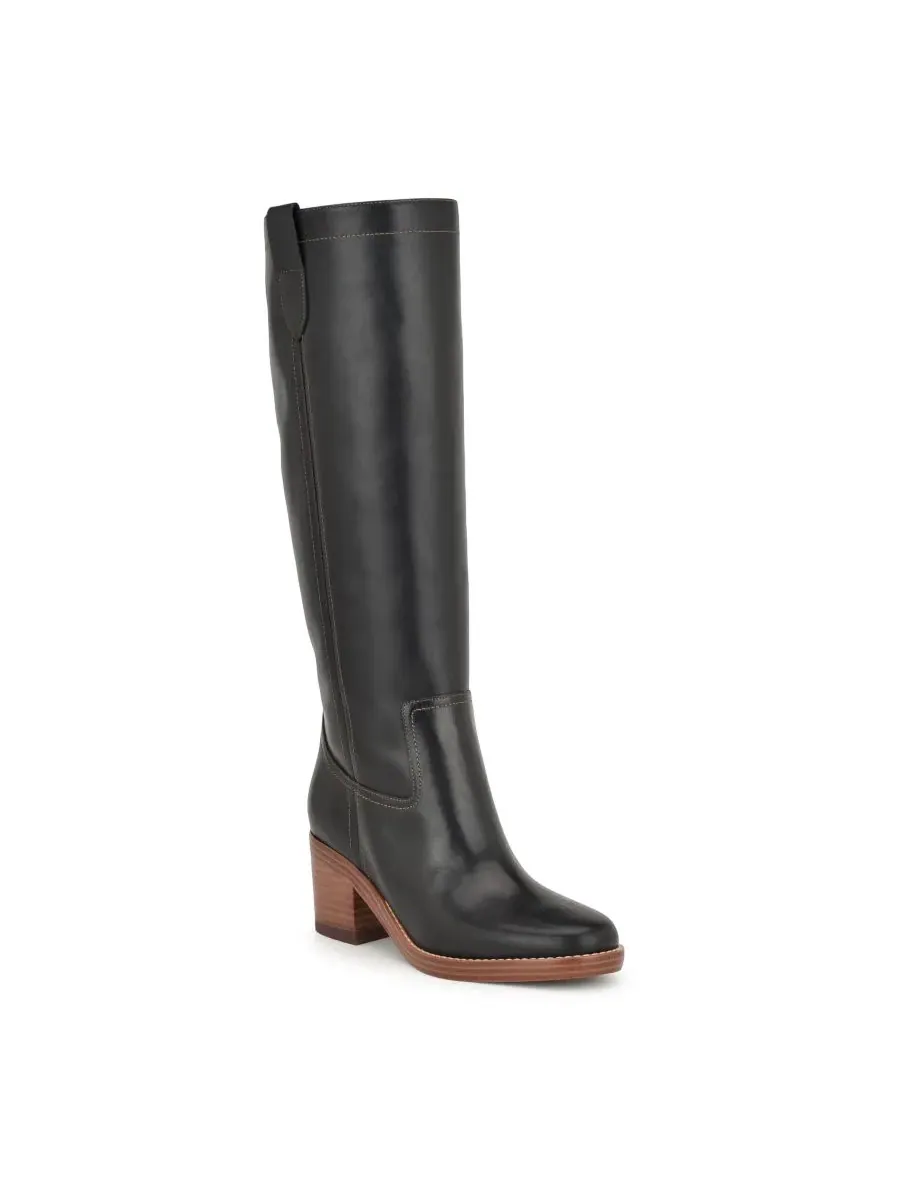 Женские высокие сапоги Hecee на массивном каблуке Nine West — изображение 1 из 5, черный