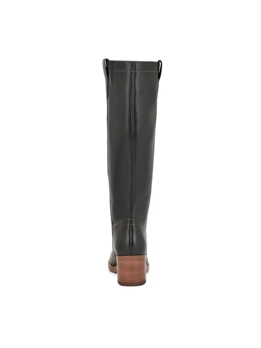 Женские высокие сапоги Hecee на массивном каблуке Nine West — изображение 3 из 5, черный