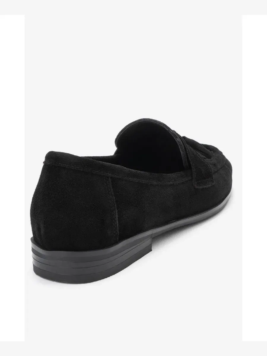 Женские кожаные лоферы с кисточками Lupen Forever & Always Shoes — изображение 5 из 5, черный