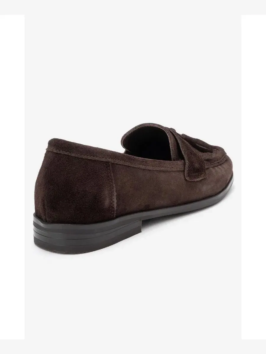 Женские кожаные лоферы с кисточками Lupen Forever & Always Shoes — изображение 5 из 5, коричневый