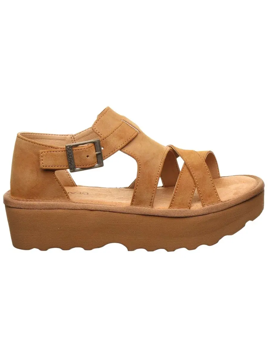 Женские сандалии Pinnacle с круглым носком BEARPAW — изображение 2 из 5, коричневый