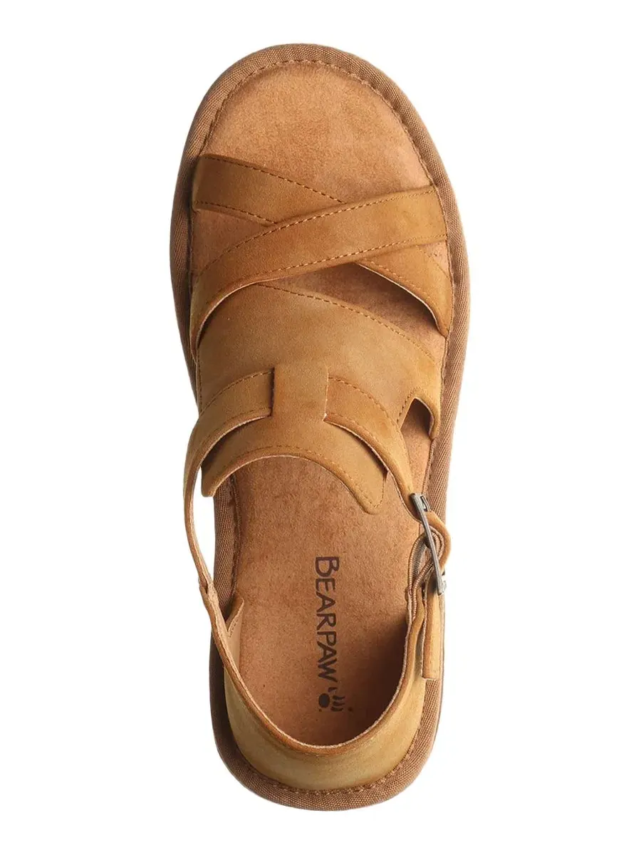 Женские сандалии Pinnacle с круглым носком BEARPAW — изображение 4 из 5, коричневый