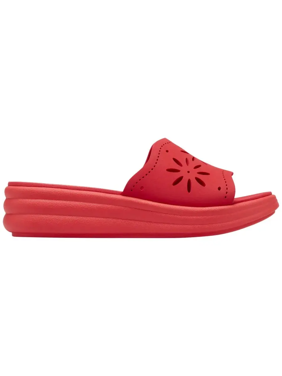 Сандалии женские Clarks Drift Floral на танкетке, без застежек — изображение 2 из 8, красный