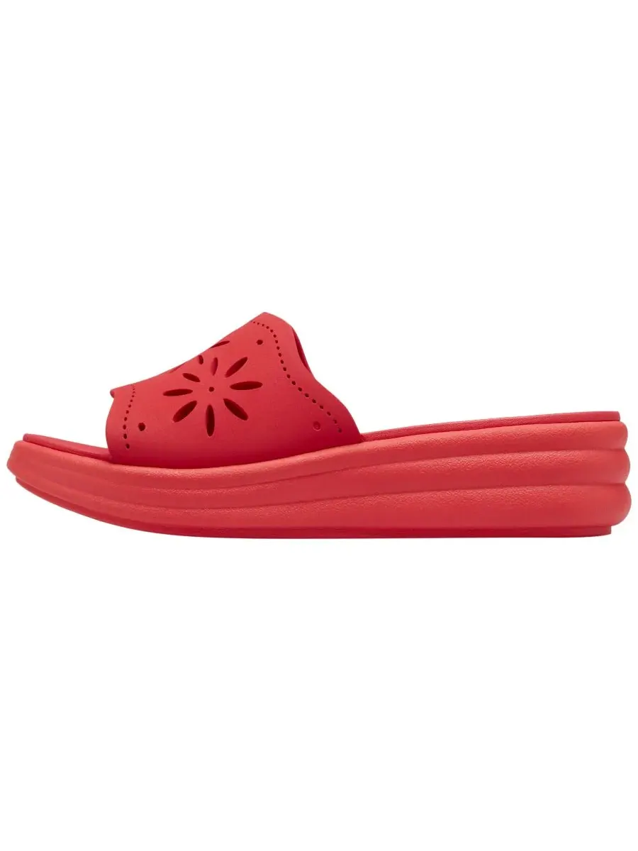 Сандалии женские Clarks Drift Floral на танкетке, без застежек — изображение 8 из 8, красный