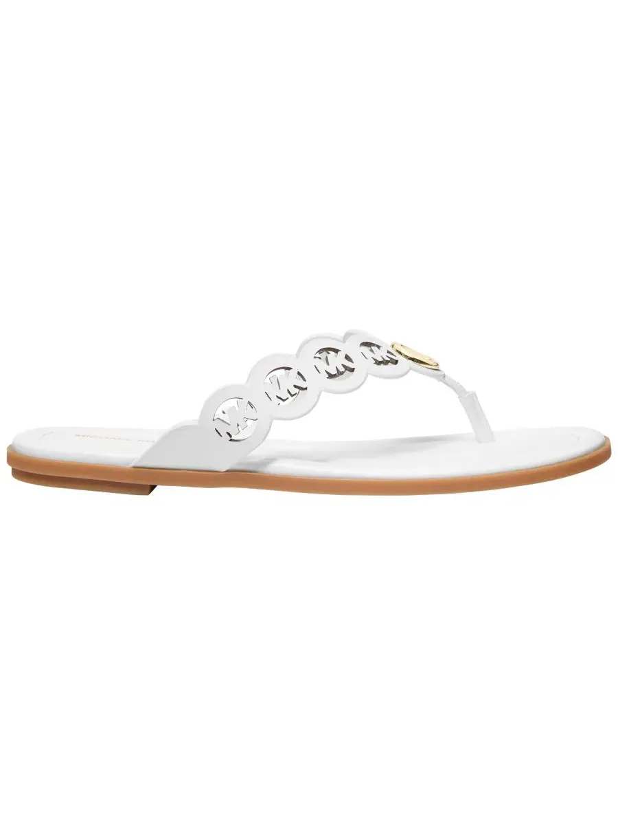 Женские сандалии-вьетнамки Janie Thong Flat Sandals Michael Kors — изображение 2 из 3, белый