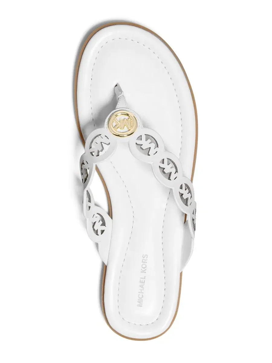 Женские сандалии-вьетнамки Janie Thong Flat Sandals Michael Kors — изображение 3 из 3, белый