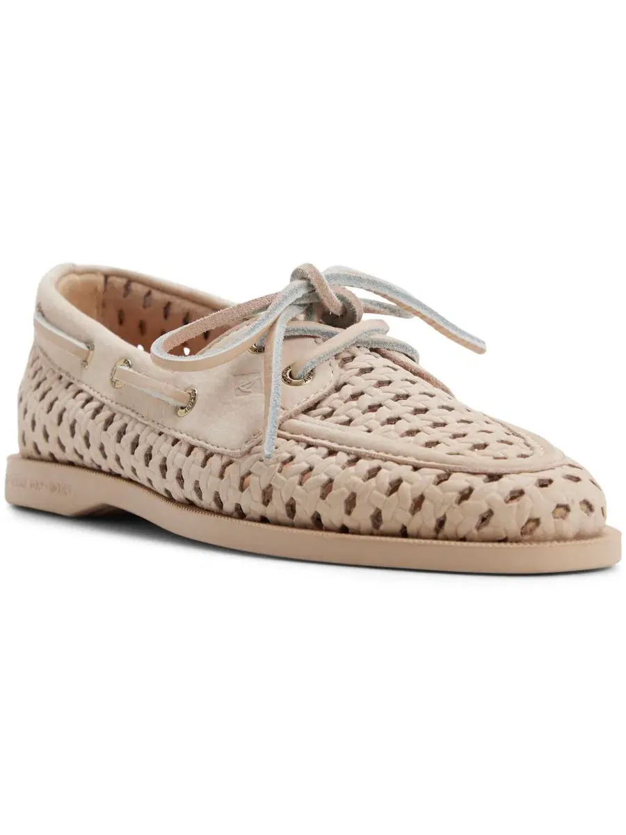 Лодочка из плетеной кожи с шнуровкой Sperry — изображение 1 из 5, светлый бежевый