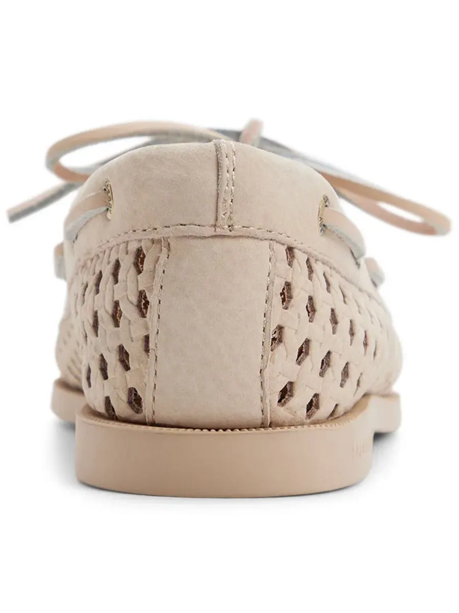 Лодочка из плетеной кожи с шнуровкой Sperry — изображение 3 из 5, светлый бежевый