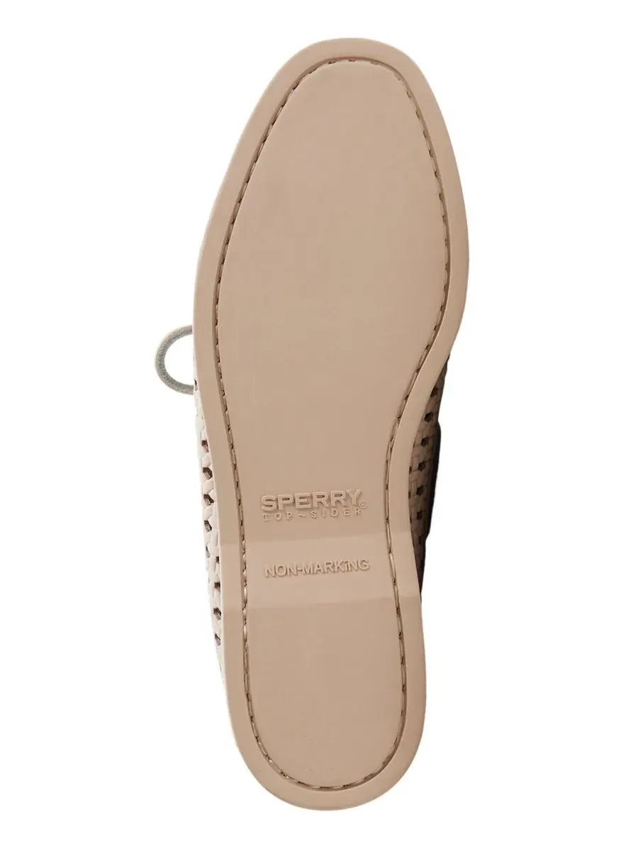Лодочка из плетеной кожи с шнуровкой Sperry — изображение 5 из 5, светлый бежевый