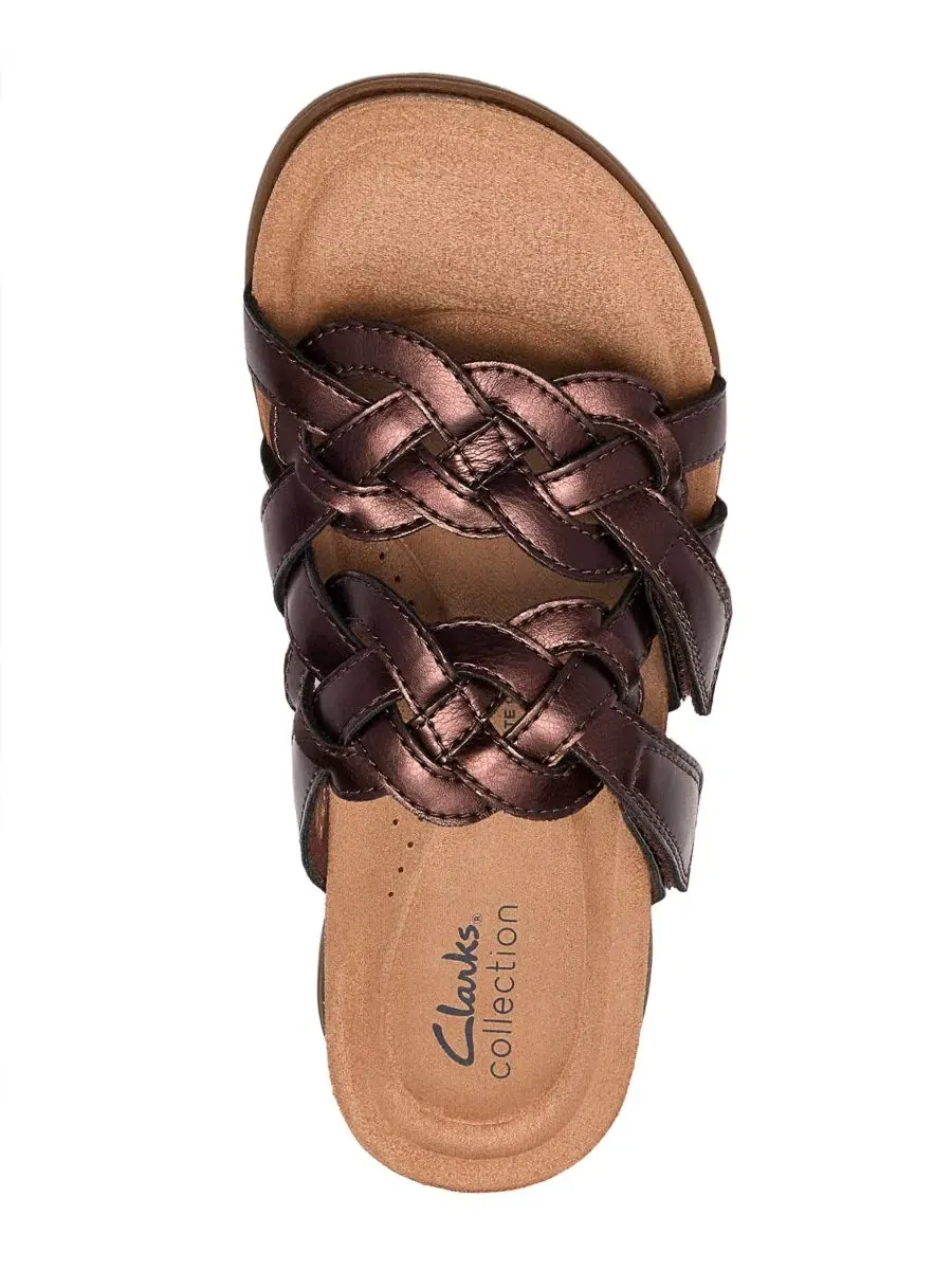 Сандалии April Rae на плоской подошве Clarks — изображение 4 из 6, бронза