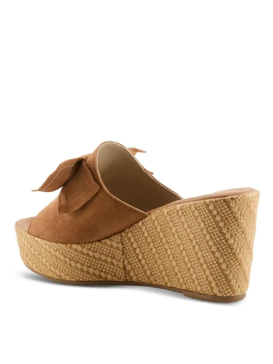 Сандалии-клины с бантом Ellyn-Woven Spring Step — изображение 7 из 7, бежевый