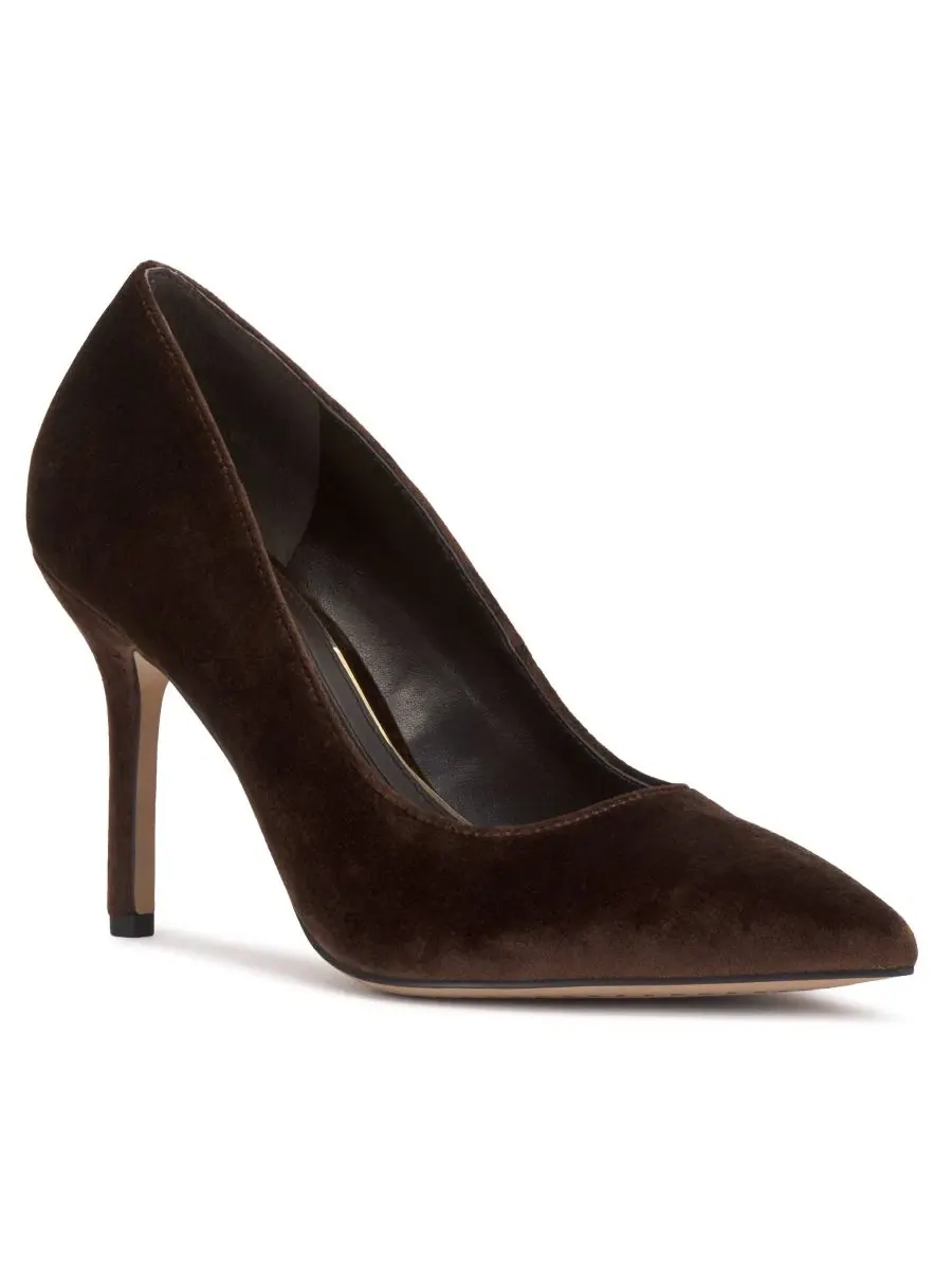 Туфли-лодочки на высоком каблуке-шпильке Maisha Vince Camuto, Brownie Velvet — изображение 1 из 5