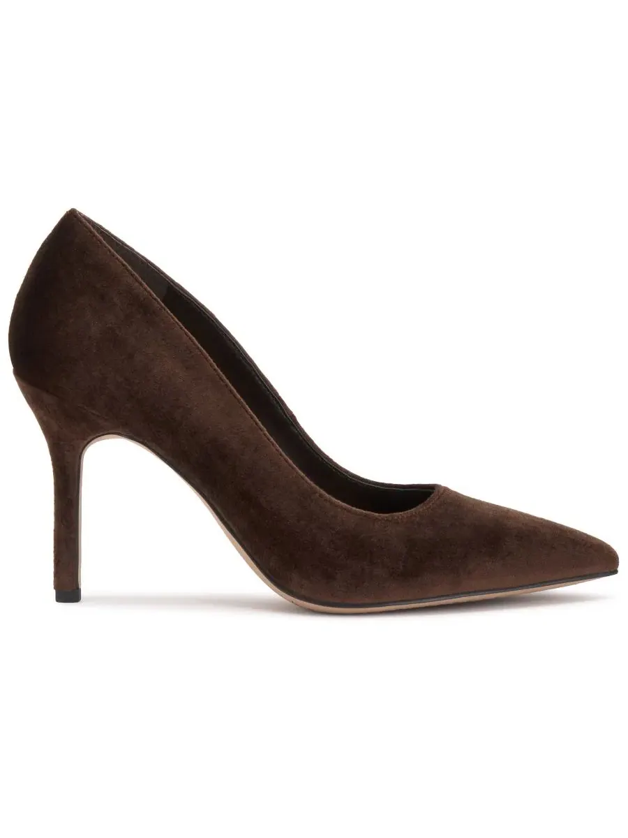 Туфли-лодочки на высоком каблуке-шпильке Maisha Vince Camuto, Brownie Velvet — изображение 2 из 5